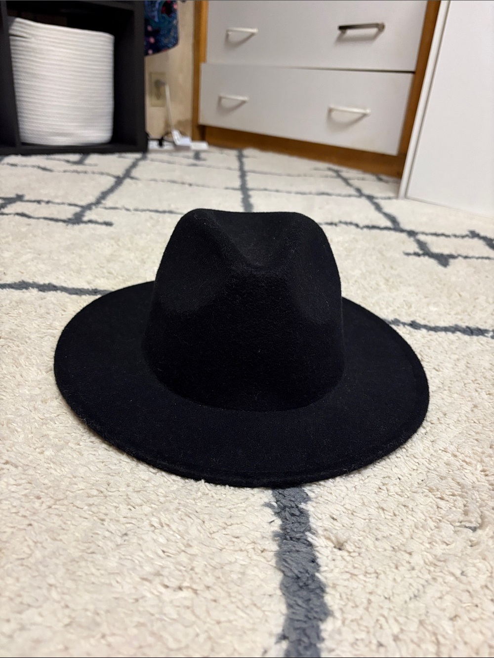Classic Black Wool Hat
